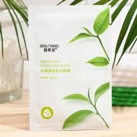 China Маска тканевая для лица с экстрактом зелёного чая 