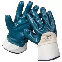 Рабочие перчатки ЗУБР р. M с нитриловым покрытием ладони 11271-M