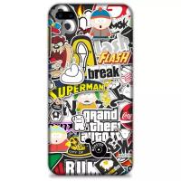 Чехол- наклейка виниловый SKINZ для iPhone 8 Plus STICKER BOMB BREAK