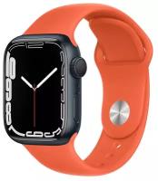 Ремешок для Apple Watch 38/40/41 mm силиконовый, Оранжевый