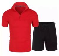 Спортивный костюм ФП, размер 52, красный