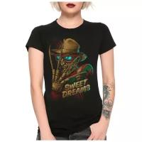 Футболка Dream Shirts Фредди Крюгер - Кошмар на улице Вязов Женская Черная