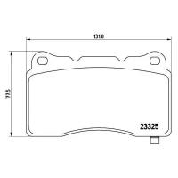 Дисковые тормозные колодки передние TRIALLI PF 4300 (4 шт.)