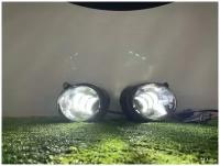 Противотуманные LED фары Лада Гранта, Калина / Автомобильные светодиодные фары / Комплект 2 шт