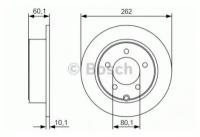 Тормозной диск задний Bosch 0986479R05 (1 шт.)