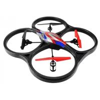 Радиоуправляемый квадрокоптер WL Toys UFO Drones V333 Headless Cyclone LED Edition 2.4G - V333LED - Серебристый/фиолетовый/зеленый