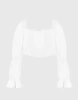 Блуза Gloria Jeans, размер 17-18л/170 (48), белый