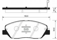 Колодка дискового тормоза SANGSIN Sangsin Brake SP1194