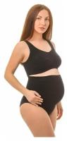 Бандаж (пояс-трусы) бесшовный для беременных женщин ФЭСТ/модель 142Б, размер(110) черный