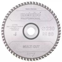 Пильный диск универсальный Metabo «MULTI CUT — PROFESSIONAL», 230X30, Z60 WZ 5° (628085000)