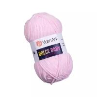 Пряжа YarnArt Dolce baby Розовый (750) 1 моток 50 г/85 м (100% микрополиэстер) ярнарт дольче беби