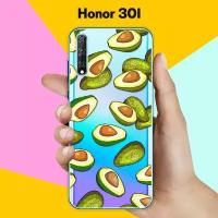 Силиконовый чехол на Honor 30I Зеленые авокадо / для Хонор 30 Ай