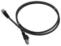 Патч-корд Lanmaster LAN-PC45 RJ-45 (m) - RJ-45 (m) CAT6 U/UTP, 2 м, 1 шт., черный