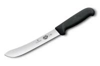 Нож кухонный Victorinox Butchers Safety Nose (5.7603.18L) стальной разделочный для мяса лезв.180мм черный блистер