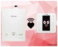 Газовый настенный двухконтурный котел RINNAI BR-RE42 41,9 кВт + WI-FI пульт WF-100W |Европейский дымоход Ø 60/100