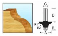 Фреза кромочная фасонная 27х11.9х8х32х2Т Makita (D-11542)