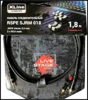 Xline Cables RSPE SJRM018 Кабель специальный JACK stereo 3.5mm - 2 x RCA male, длина 1,8 м