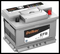 Аккумулятор автомобильный DELKOR EFB LN2 60.0 Ah 560 A оп 242x175x190