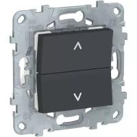 Кнопочный выключатель (кнопка) Schneider Electric NU520754 6А антрацит
