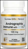 Таблетки California Gold Nutrition Andrographis Immune with AP-BIO, 90 г, 90 мл, 100 мг, 30 шт