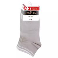 Носки мужскиеOMSA ACTIVE 105, носки мужские короткие, носки хлопок, носки спортивные, Grigio Chiaro 39-41, набор 3 шт