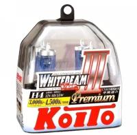 Лампа галогенная Koito Whitebeam III H4 12V 60/55W, 2 шт