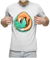 Мужская футболка «Огненный лис»