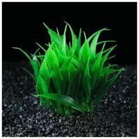 Растение искусственное аквариумное, кустовое, 10 см, зеленое, 2 шт