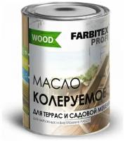 Масло для дерева, масло для террас и садовой мебели FARBITEX профи WOOD Орегон 0,9 л