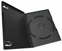 Коробка футляр для 1 DVD CD диска, 190*135*9 мм, черный, 5 шт