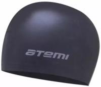 Шапочка для плавания Atemi, тонкий силикон, черный, TC409