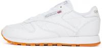 Кроссовки/Reebok/GY0956/CLASSIC LEATHER/белый/серый/белый/7,5 US