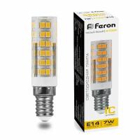 Лампа светодиодная Feron E14 7W 2700K прозрачная LB-433 25898