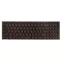 Клавиатура для ноутбука Asus,с красной подсветкой, черная, гор. Enter, 0KN0-N43RU13