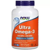 ULTRA OMEGA-3 FO 500/250 FISH GELATIN 180 FSG