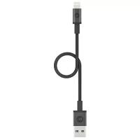 Mophie USB-Lightning, 9 cм, чёрный