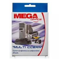 Салфетки чистящие Attache Promega Office, Selection Multi Clean, универсальные, сухие, 20 шт