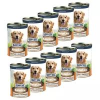 корм для собак Happy Dog NaturLine, при чувствительном пищеварении, ягненок, индейка 1 уп. х 10 шт. х 410 г