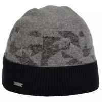 Шапка с отворотом SEEBERGER 18202-0 TURN-UP BEANIE (синий)