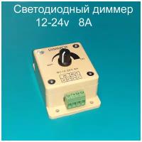 Светодиодный диммер с потенциометром 12-24v, 96W