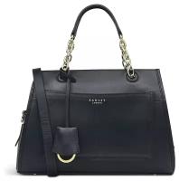 Сумка Radley London черная кожаная с двумя ручками на цепочке Radley London Fern Street - Small Ziptop Multiway