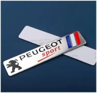 Шильдик надпись Peugeot / Пежо sport 120x26 мм