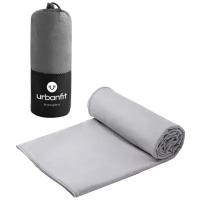Полотенце спортивное охлаждающее Urbanfit, 70х140, микрофибра, серый