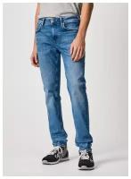 Джинсы мужские, Pepe Jeans London, артикул: PM206323, цвет: голубой (WR3), размер: 34/34