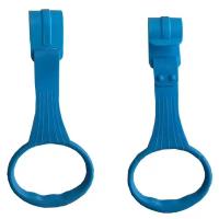 Пластиковые кольца Floopsi для манежа или защитного барьера, цв. синий, 2 шт. Ручки для манежа или барьера, подвесное кольцо