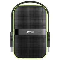 Внешний HDD Siliсon Power 5 TB A60 Armor, чёрный/зелёный, 2.5