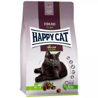 Сухой корм Happy Cat Adult Sterilised Пастбищный ягненок, для стерилизованных кошек и кастрированных котов 4кг