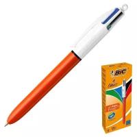 BIC Ручка автоматическая 4 в 1 BIC 4 Сolours Fine (чёрные, синие, красные, зелёные чернила)