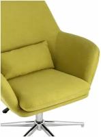 Кресло STOOL GROUP Рон регулируемое мягкое зеленое обивка ткань