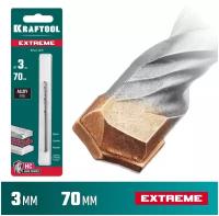 KRAFTOOL EXTREME 3 х 70 мм сверло по бетону, 3-х гранный хвостовик